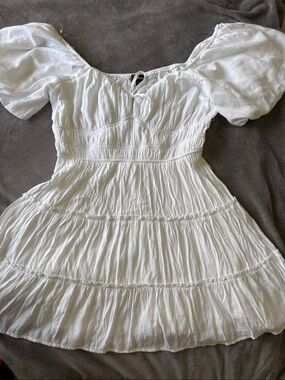 Trixxi white flowy dress